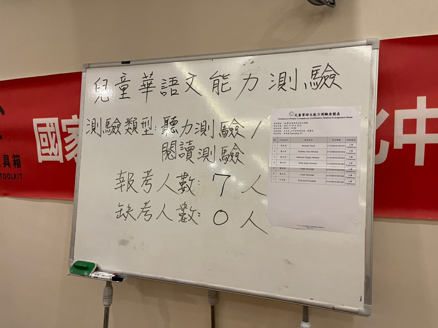 土耳其首次兒童華測登場