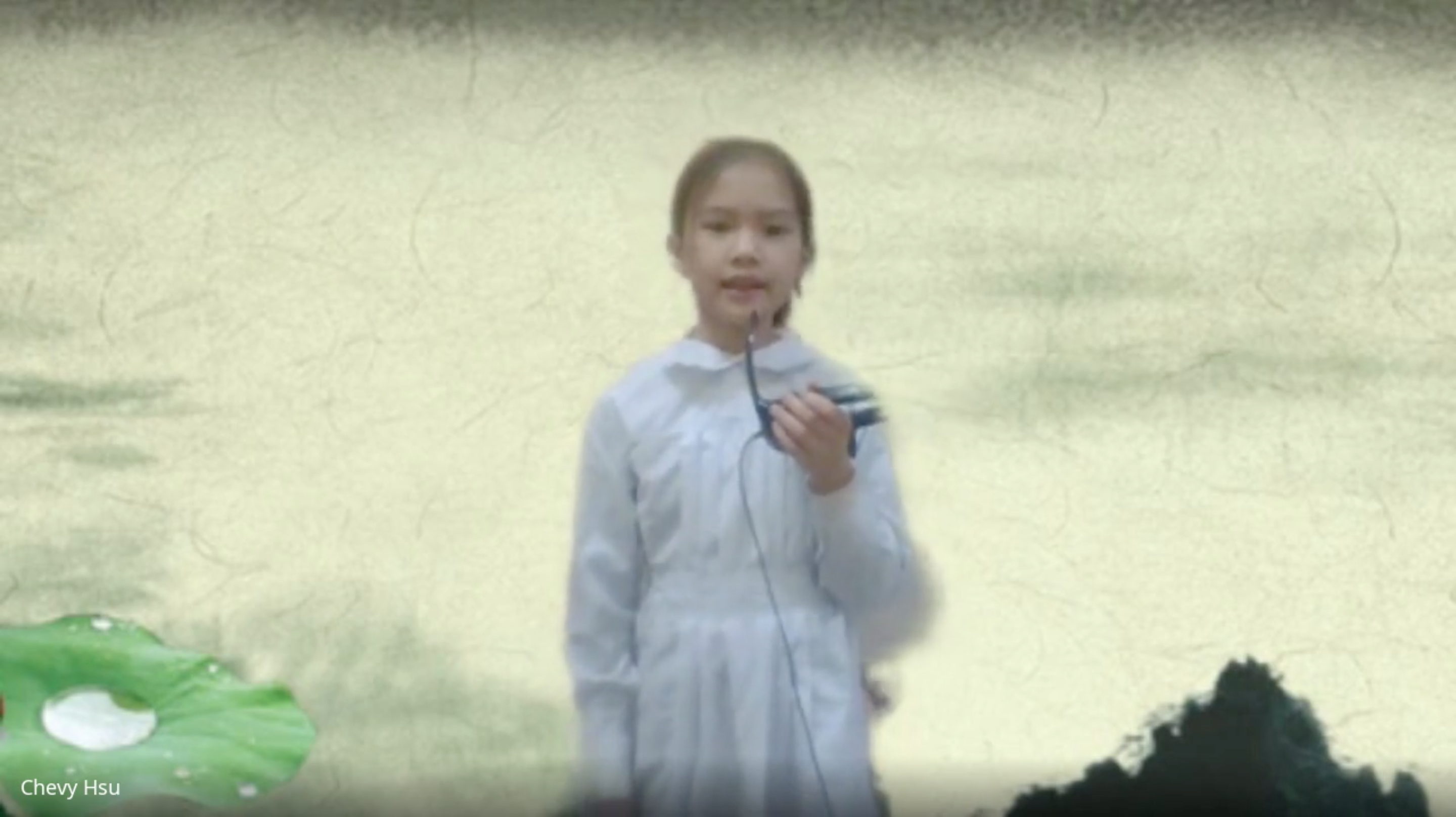 2021巴拉圭校際華語朗讀比賽，同學們發揮創意，運用科技打造生動活潑背景搭配朗讀內容
