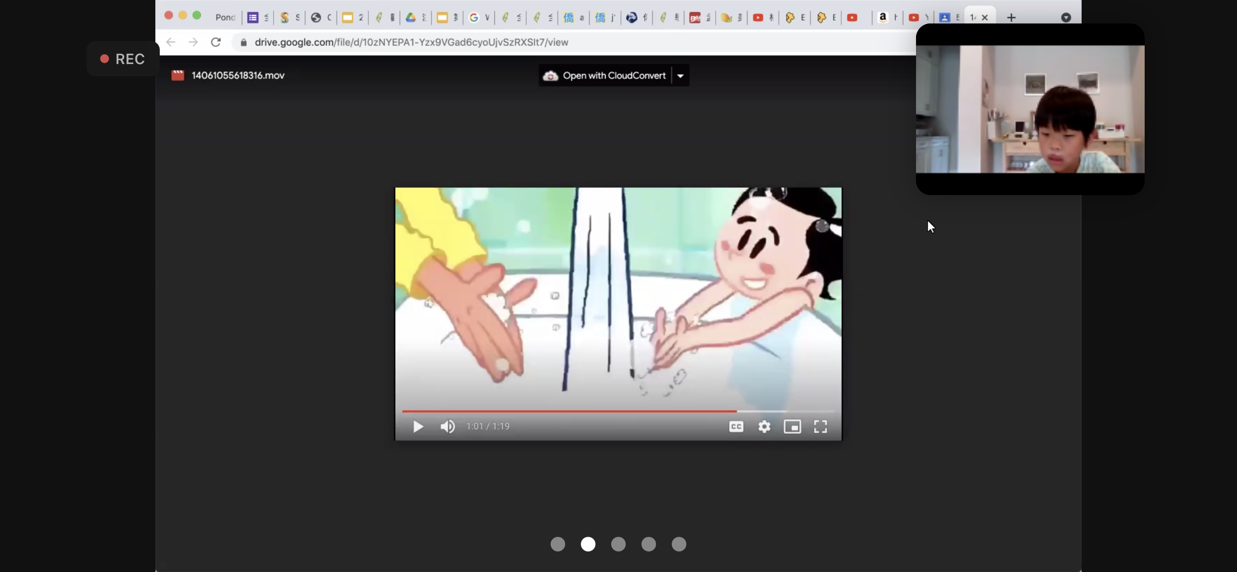 三年級周秀鴻老師看影片說故事