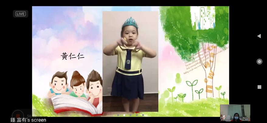 參賽學生朗讀