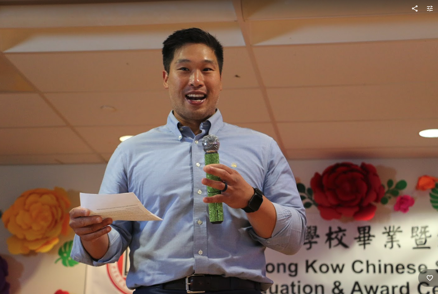 校友及董事Cavay Ip 代表董事會開場致詞