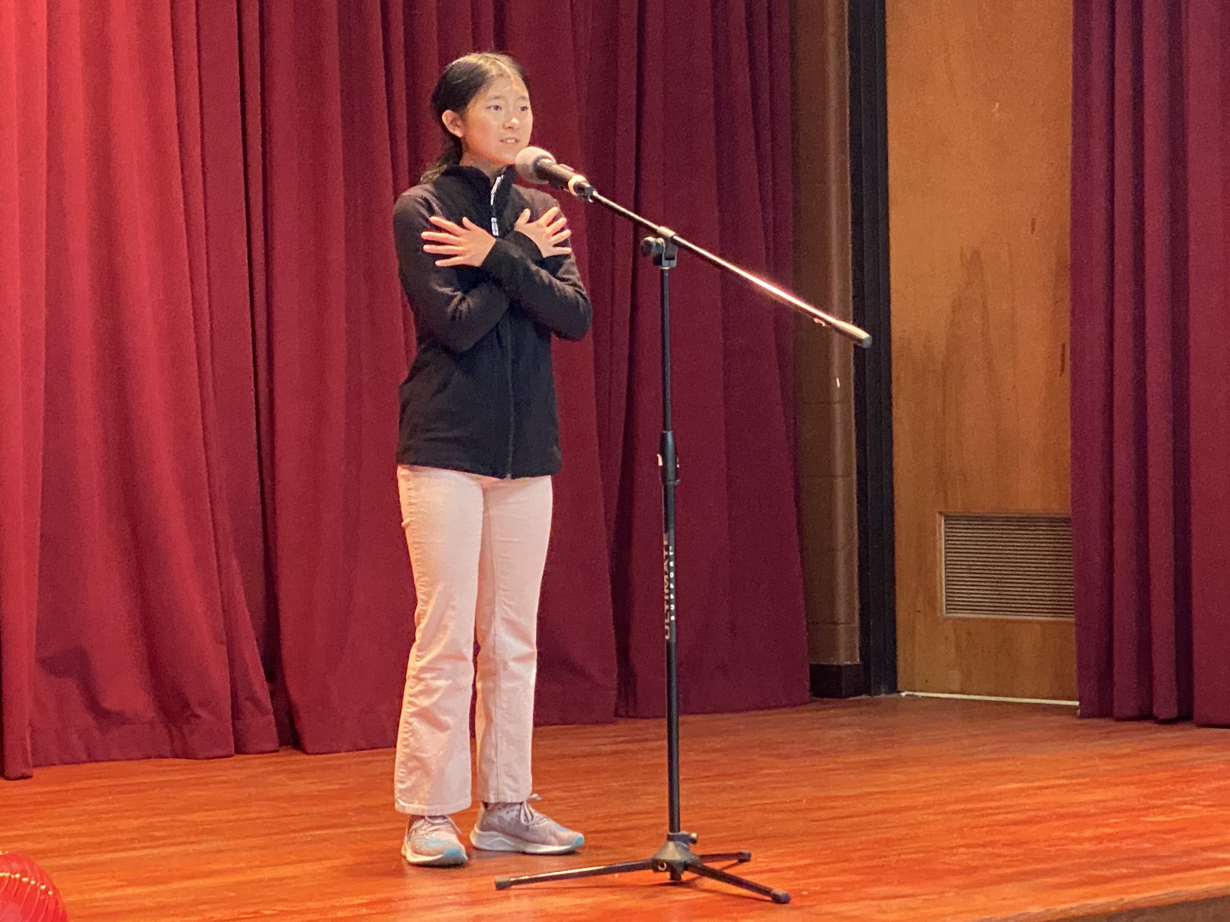 演講比賽進行中Heritage group參賽者