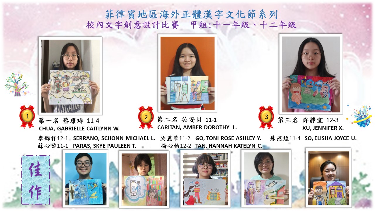 甲組：十一年級、十二年級-得獎學生