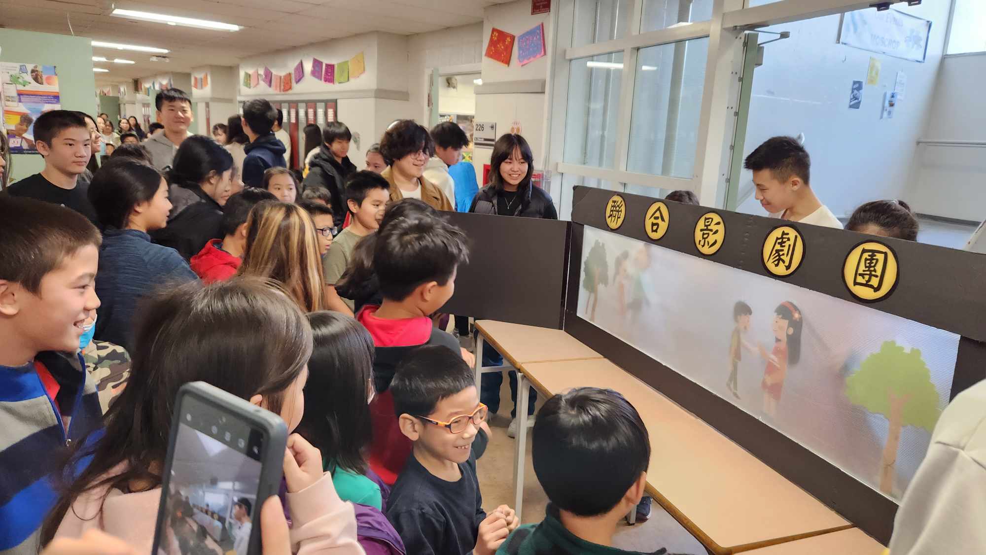 DIY大型簡易皮影戲台展演