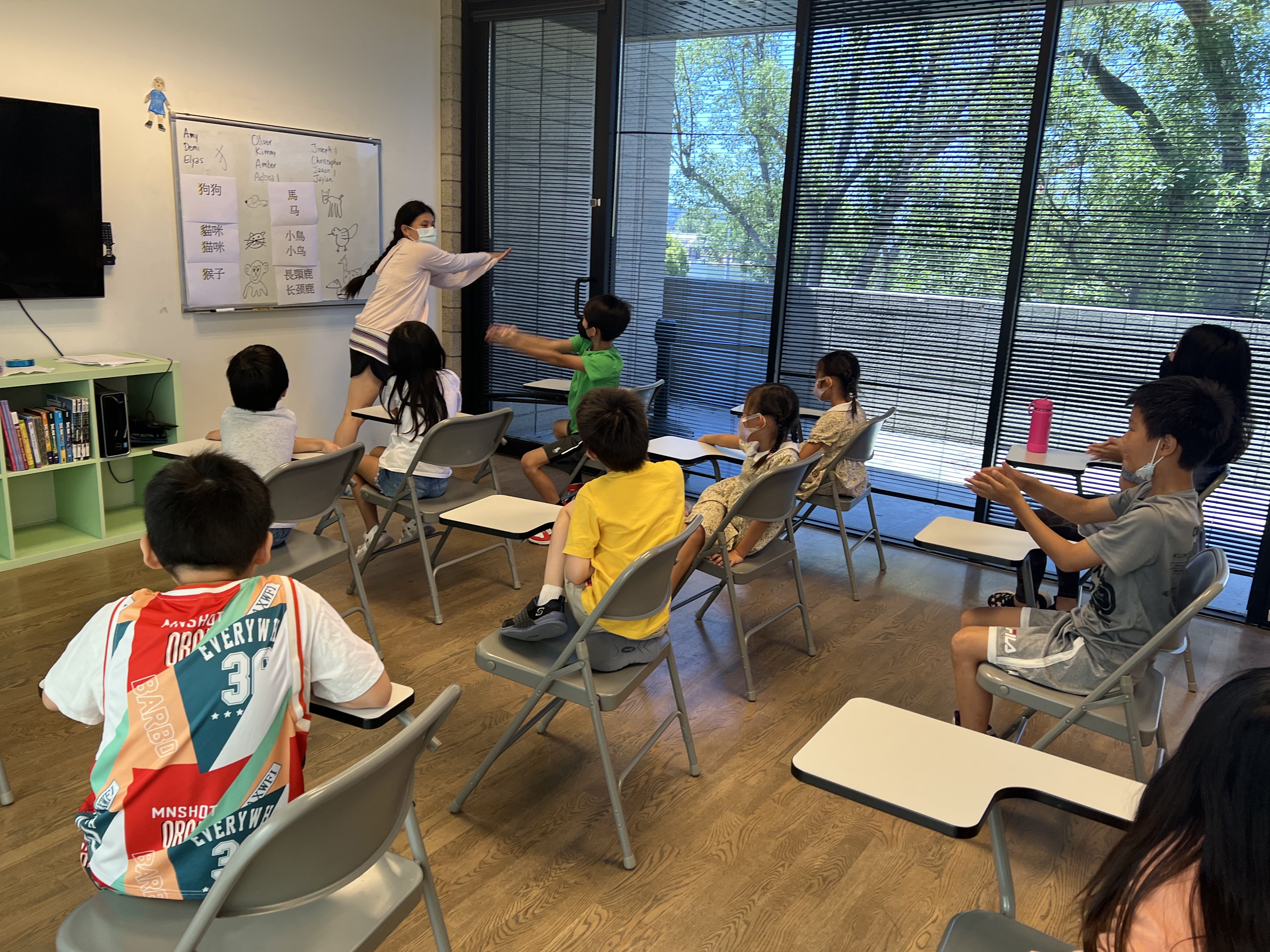 孩子們非常喜歡上中文課！