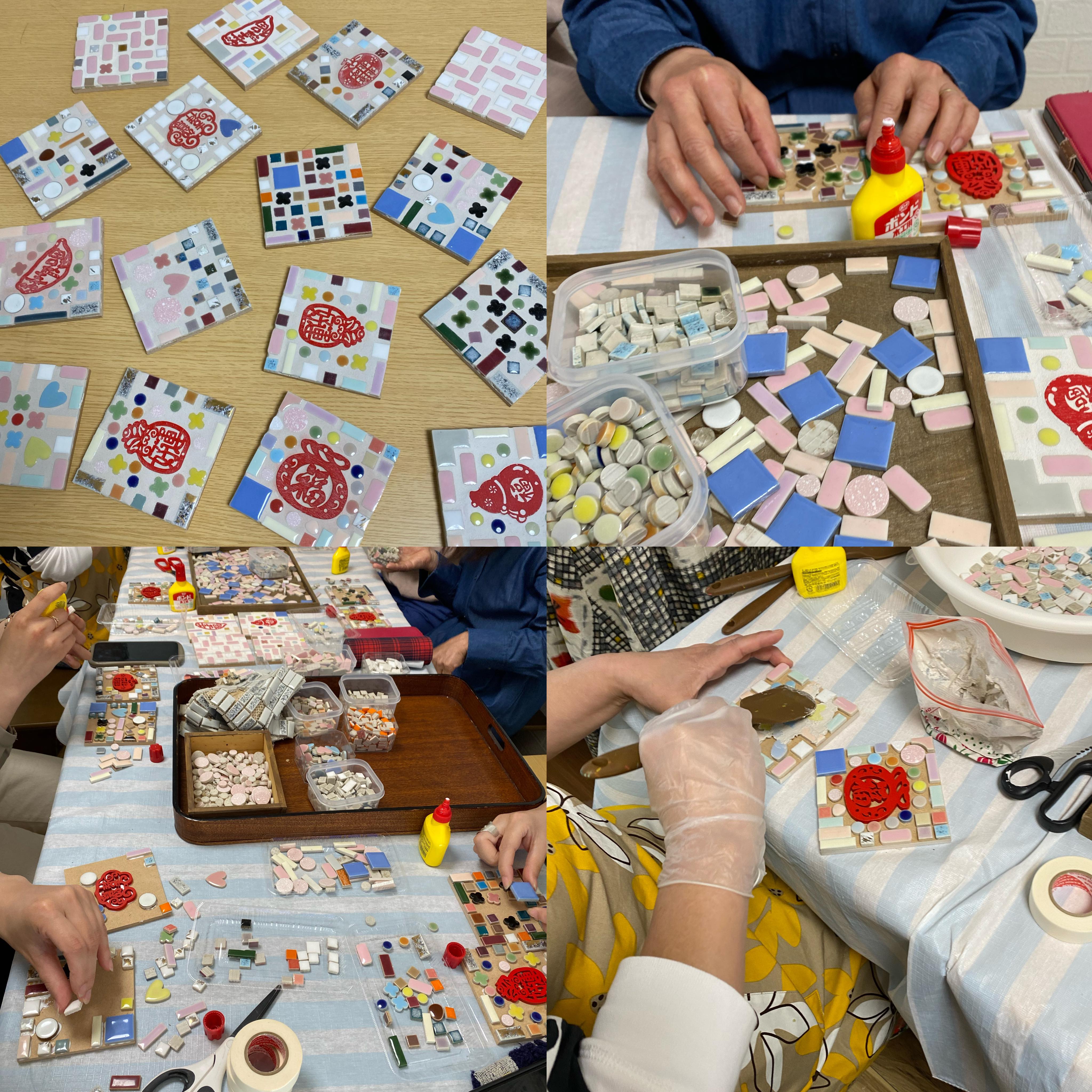 結合臺灣漢字的花磚手作體驗課程