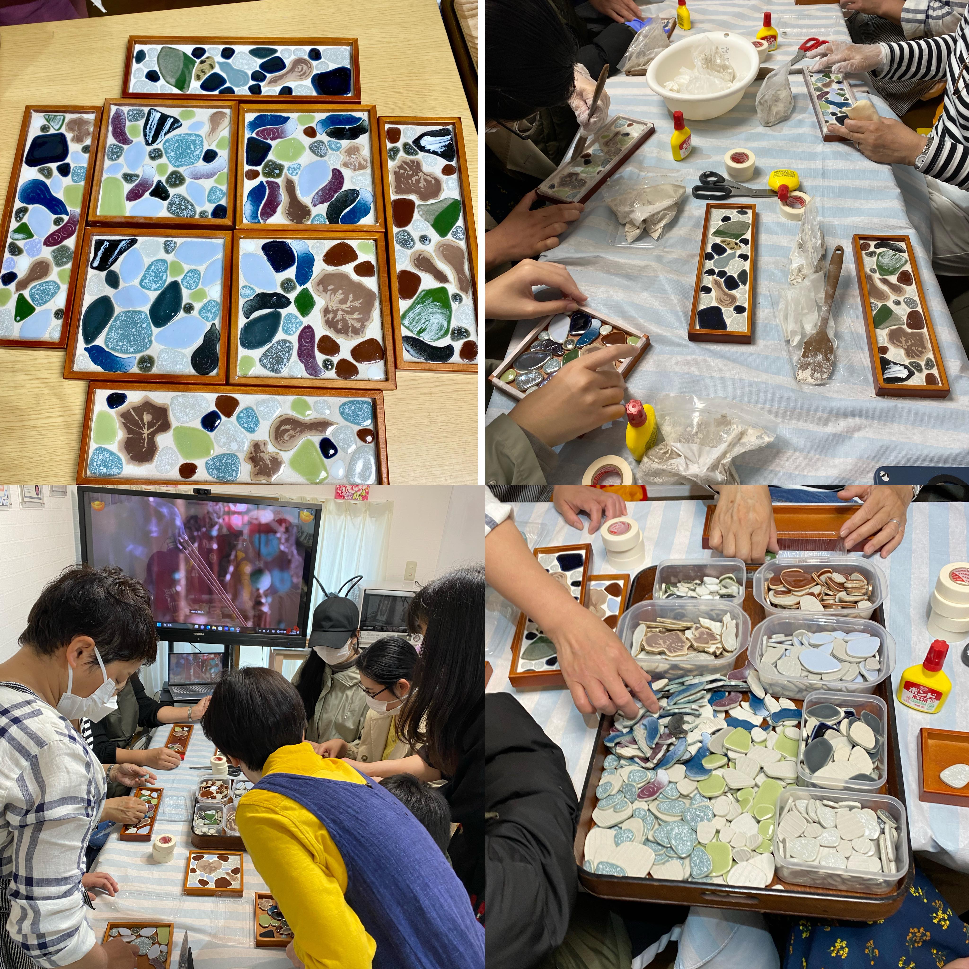 花磚展示期間的花磚手作體驗課程
